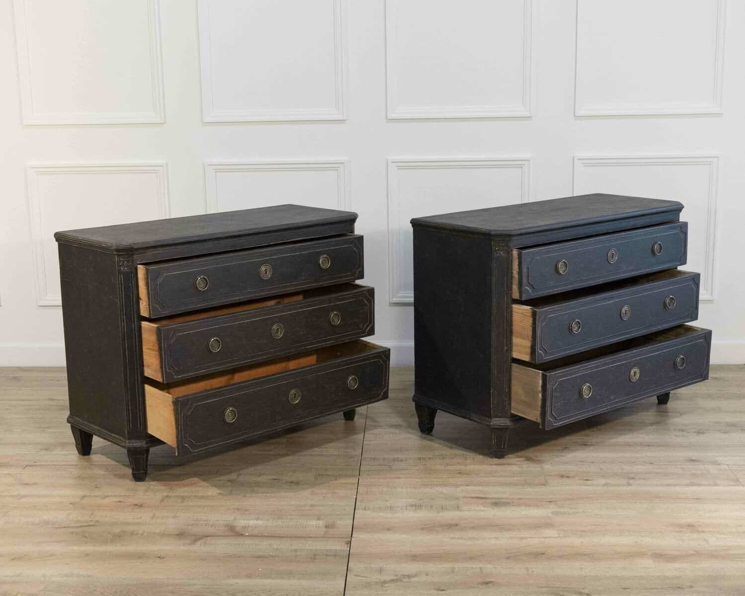 Pair of Swedish Chests Circa 1880 - JAA