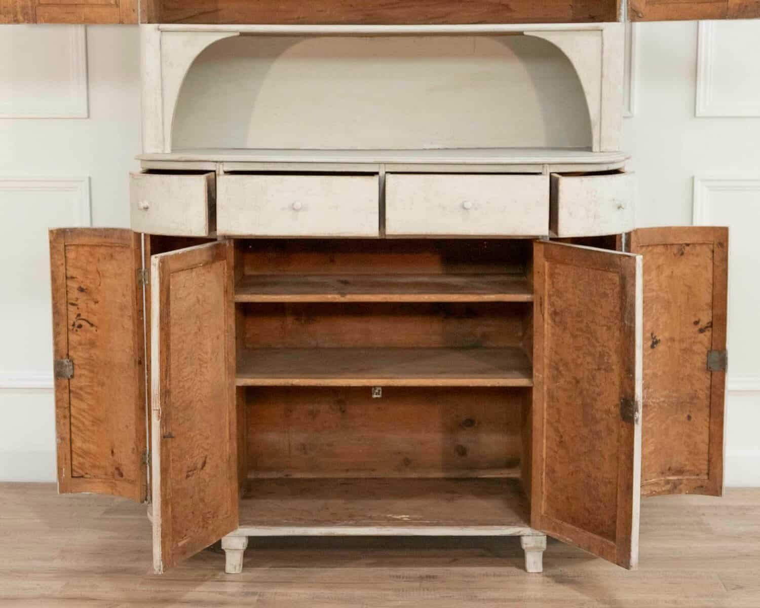 19th Century Swedish Painted Cabinet — Scandinavian Country Style - JAA