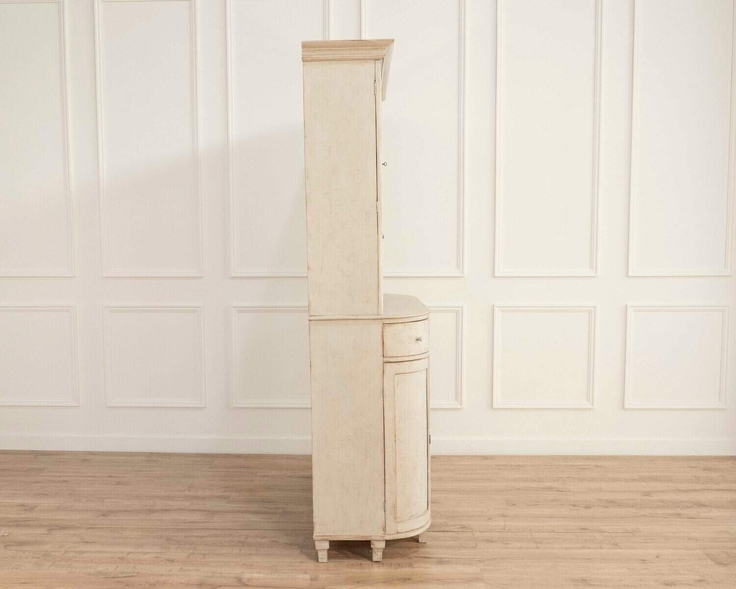 19th Century Swedish Painted Cabinet — Scandinavian Country Style - JAA