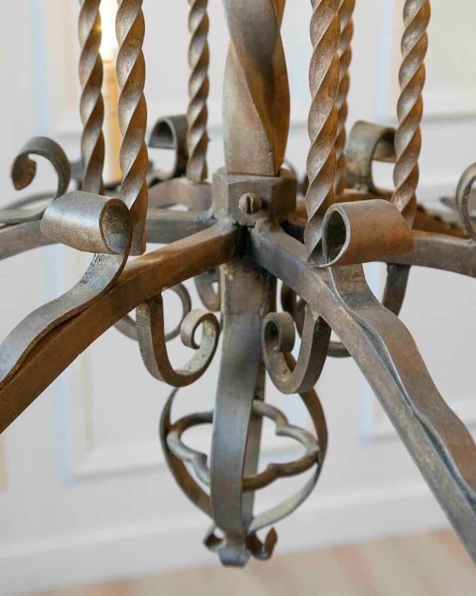 40% OFF at Checkout. Napoléon III 1870s Six-Light Chandelier with Scrolling and Twisted Accents - JAA