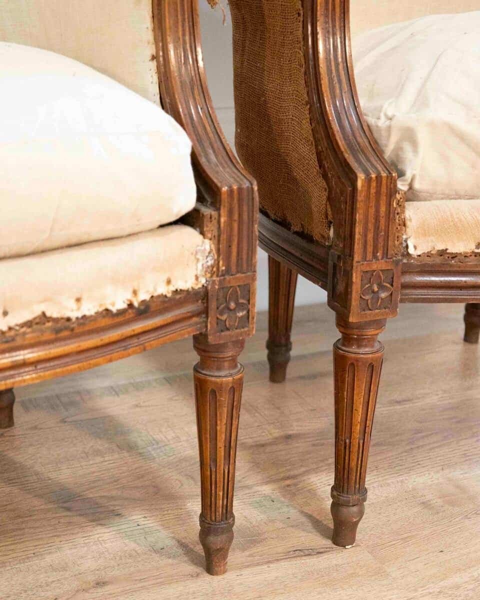 Pair of French Bergeres Circa 1830 - JAA