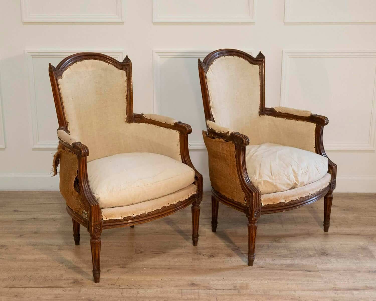 Pair of French Bergeres Circa 1830 - JAA