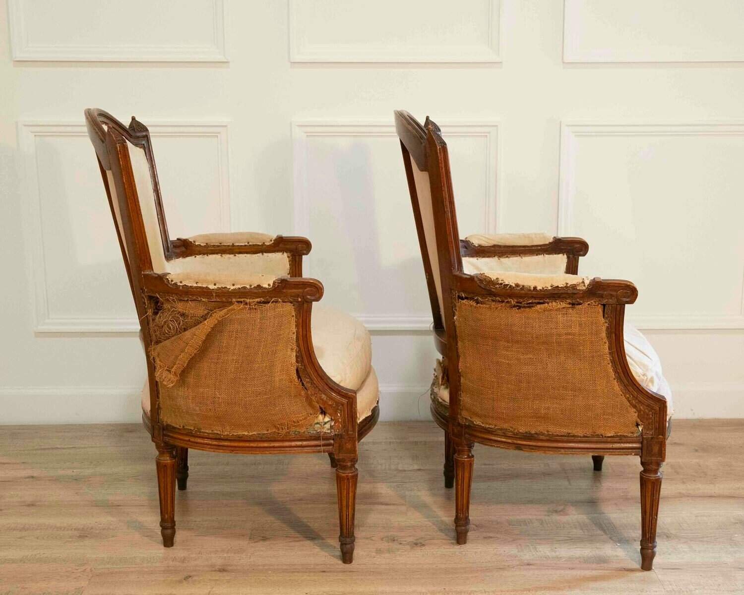 Pair of French Bergeres Circa 1830 - JAA