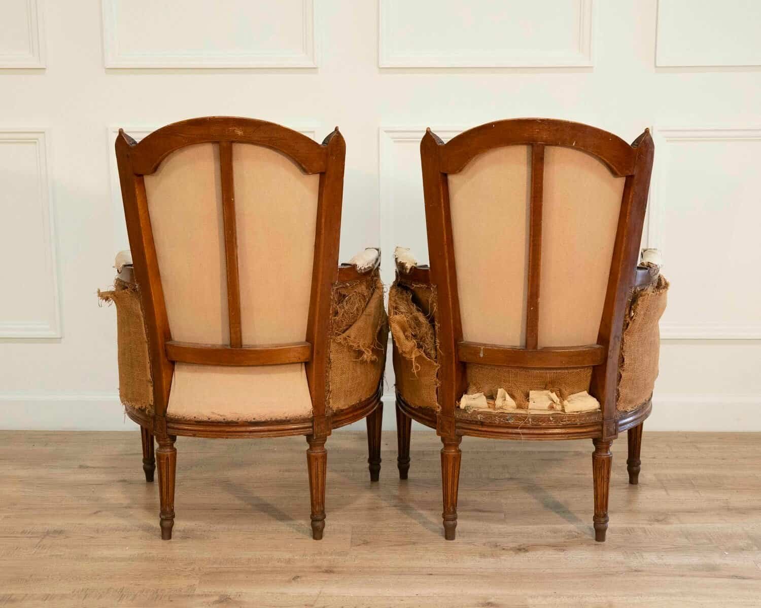 Pair of French Bergeres Circa 1830 - JAA