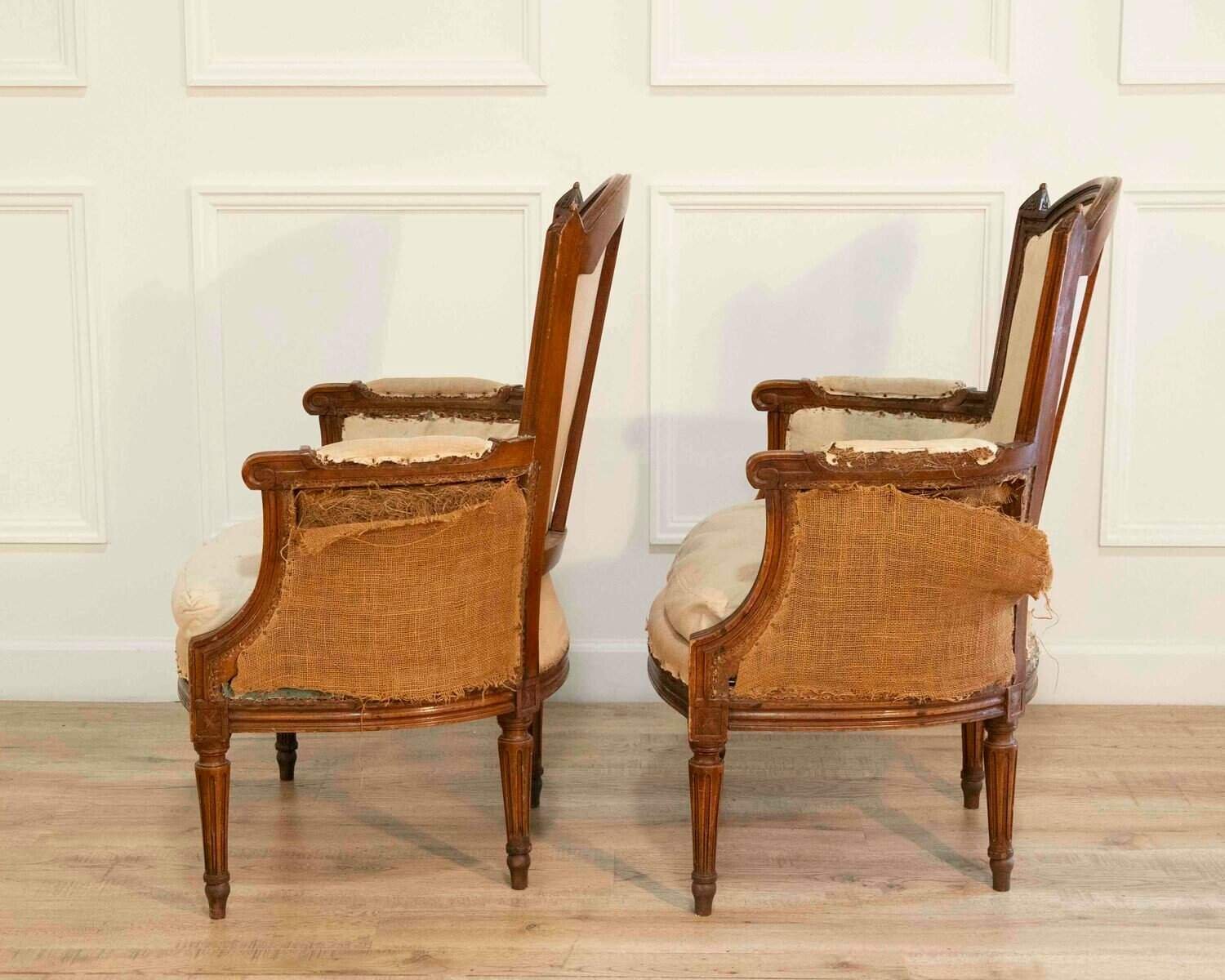 Pair of French Bergeres Circa 1830 - JAA