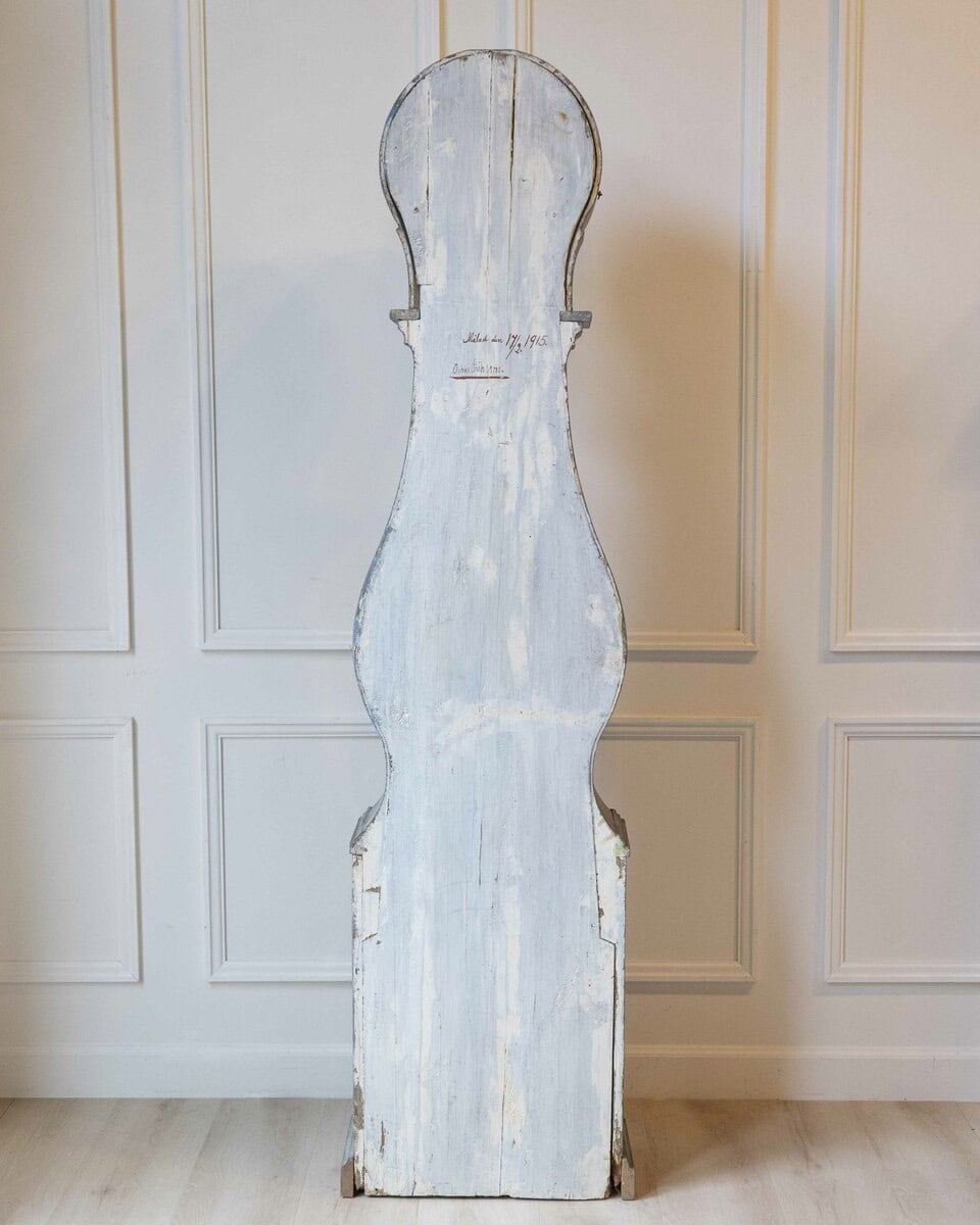 ON HOLD - Late 18th-Century Swedish Rococo Longcase Clock, Dated 1787 - JAA