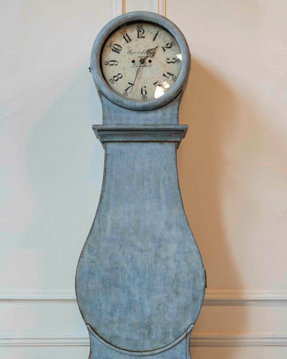 ON HOLD - Late 18th-Century Swedish Rococo Longcase Clock, Dated 1787 - JAA