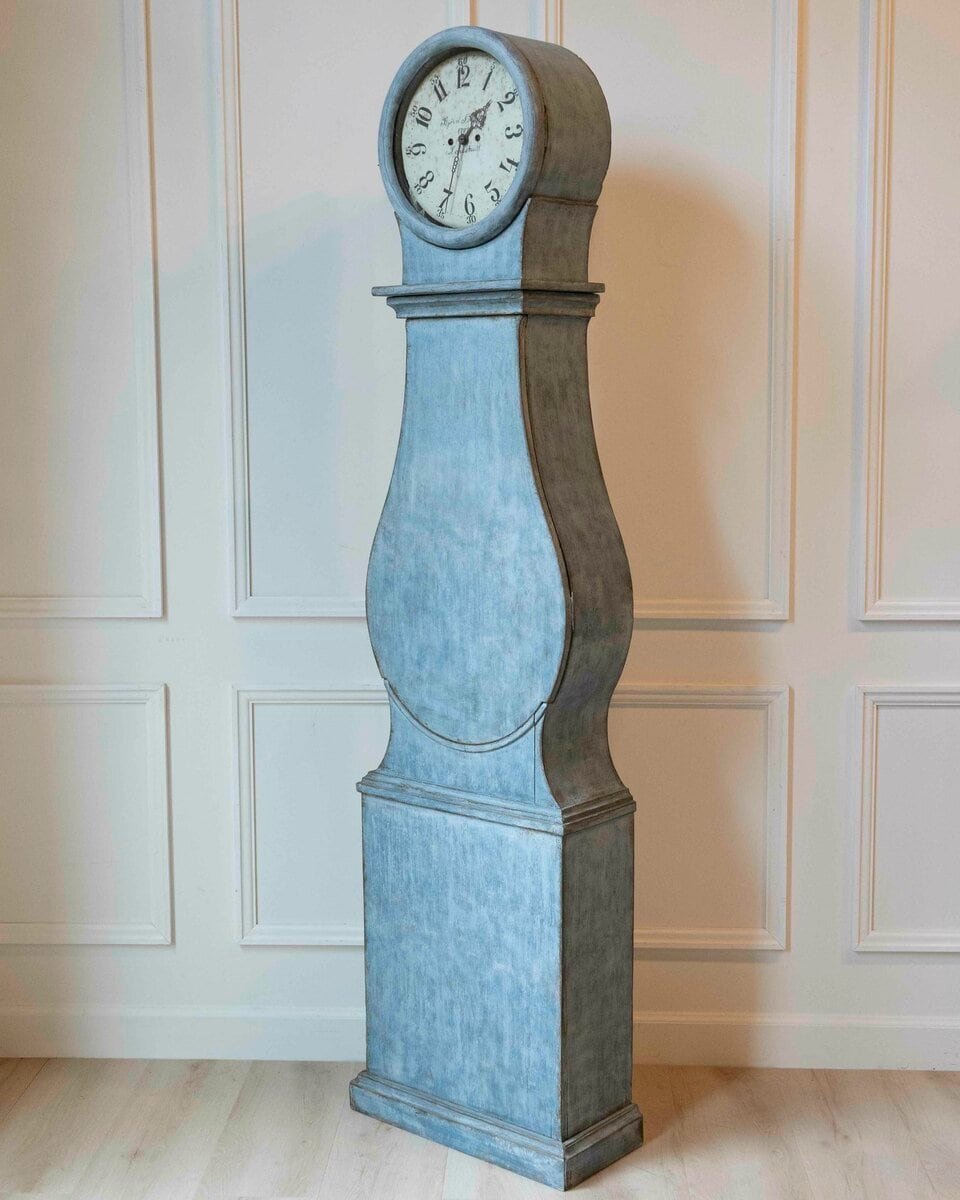 ON HOLD - Late 18th-Century Swedish Rococo Longcase Clock, Dated 1787 - JAA