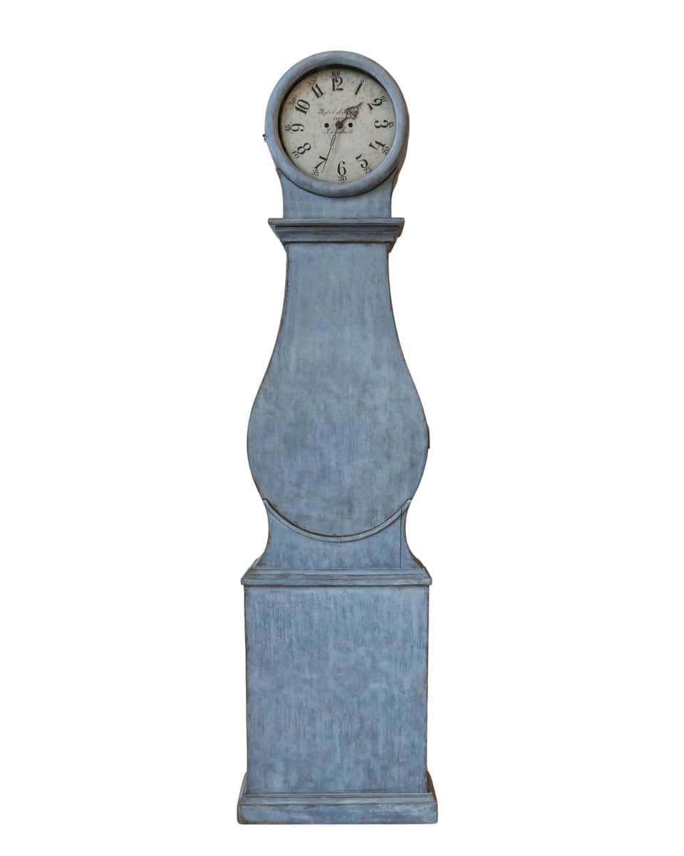 ON HOLD - Late 18th-Century Swedish Rococo Longcase Clock, Dated 1787