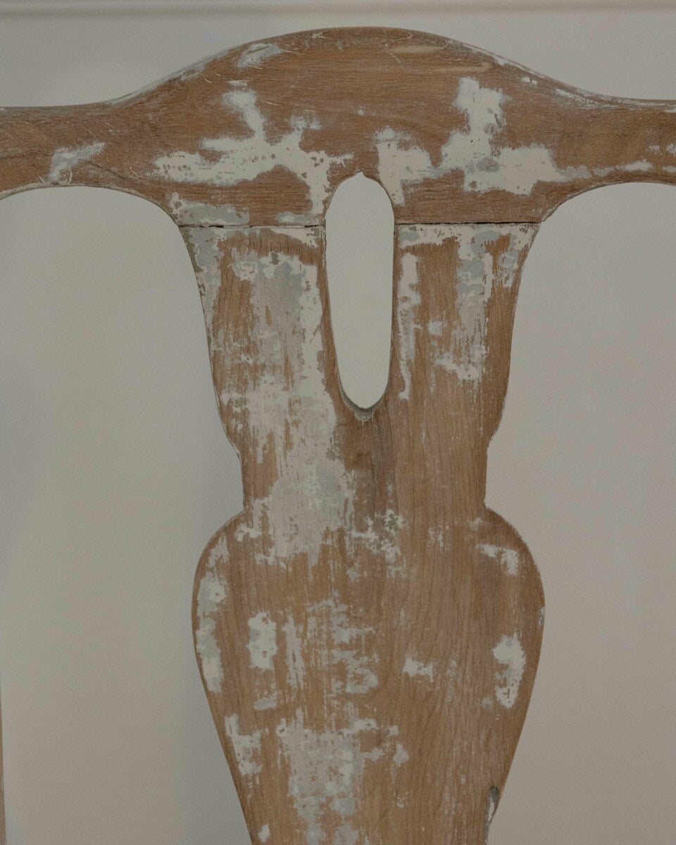 Swedish Rococo Chair from Stockholm with Scraped Original Paint, Circa 1760 - JAA