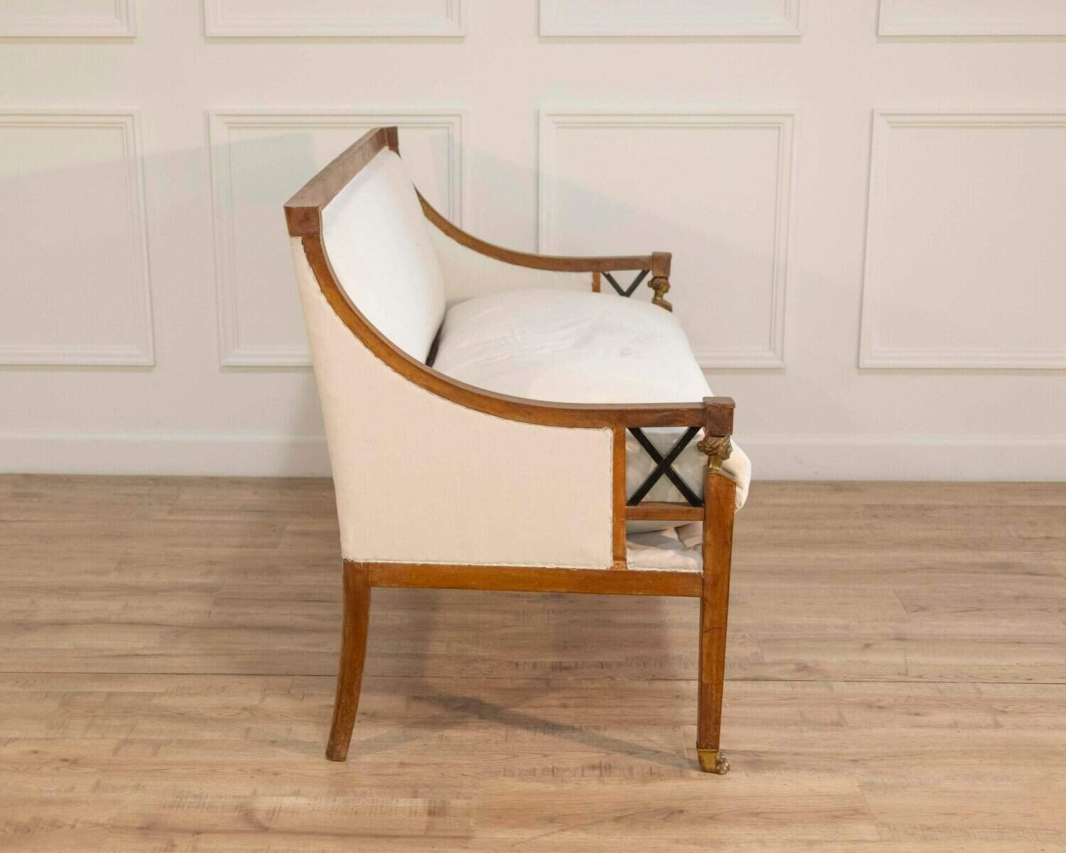 19th Century Swedish Salon Suite with Sofa and Pair of Armchairs - JAA