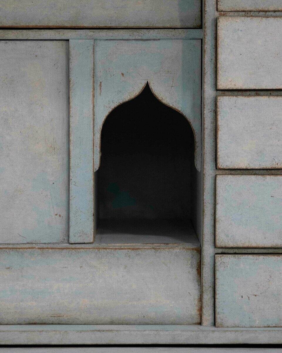 Swedish bureau with beautiful details in black - JAA