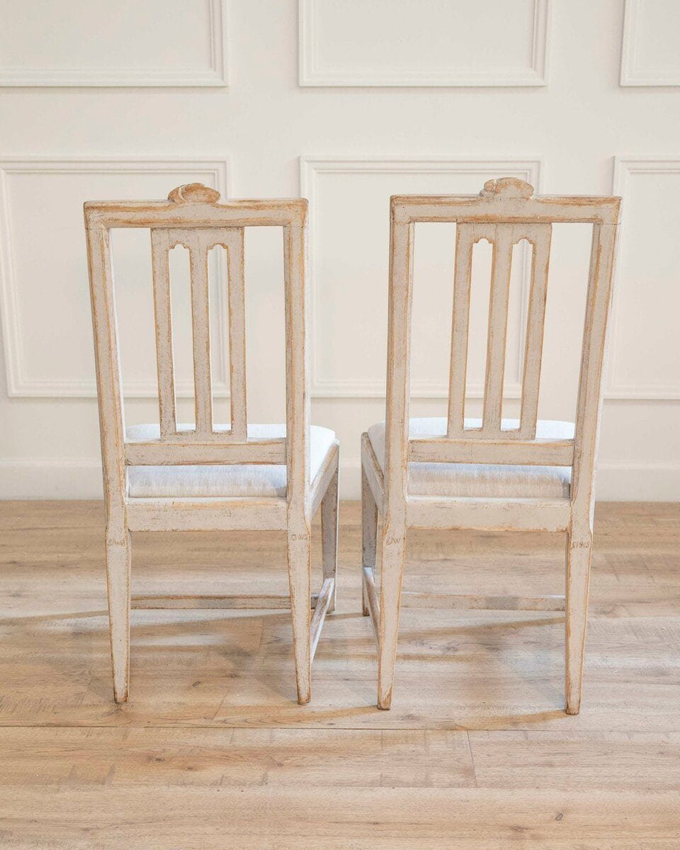 Pair of Swedish Gustavian Chairs Signed Carl Johan Wadström, Stockholm, Circa 1790 - JAA
