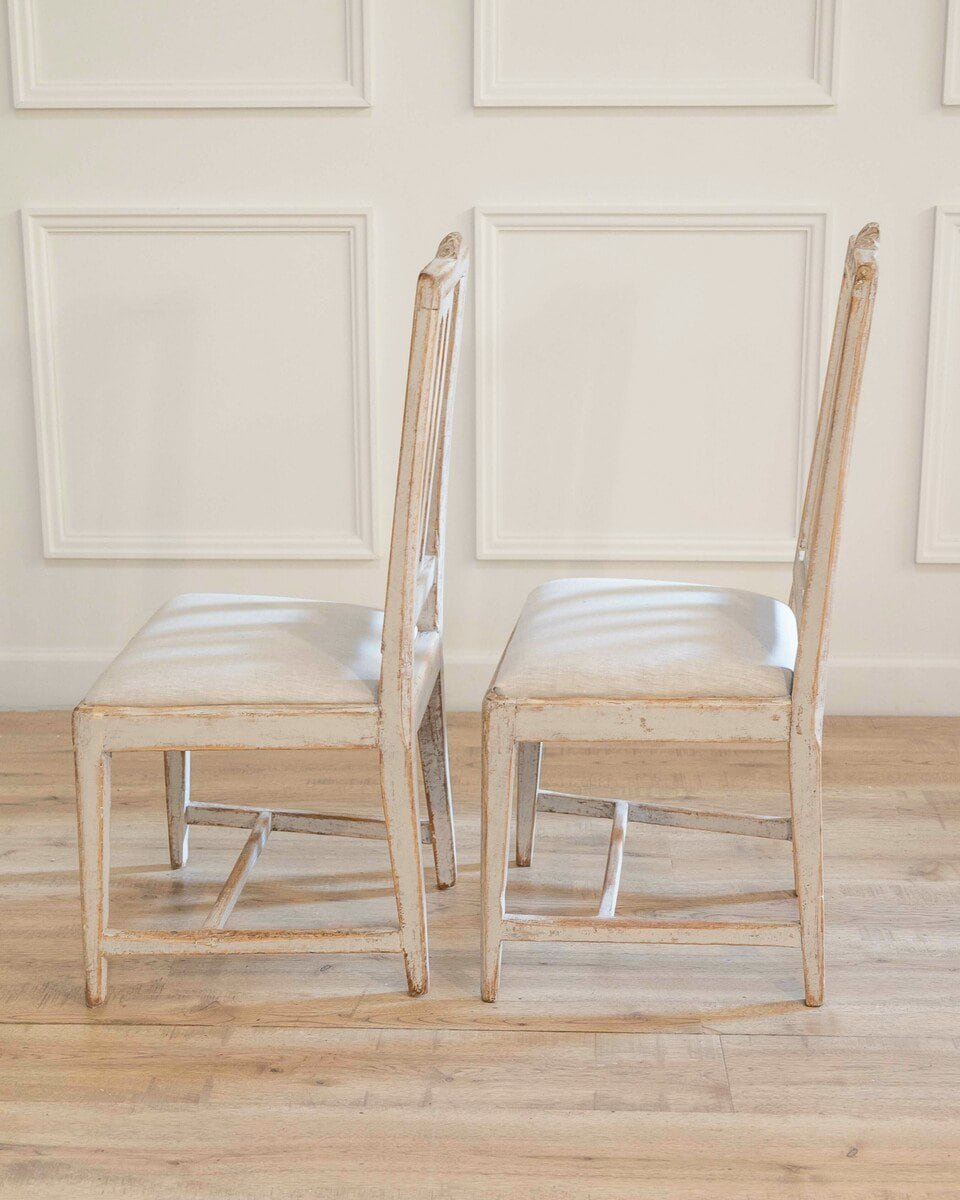 Pair of Swedish Gustavian Chairs Signed Carl Johan Wadström, Stockholm, Circa 1790 - JAA