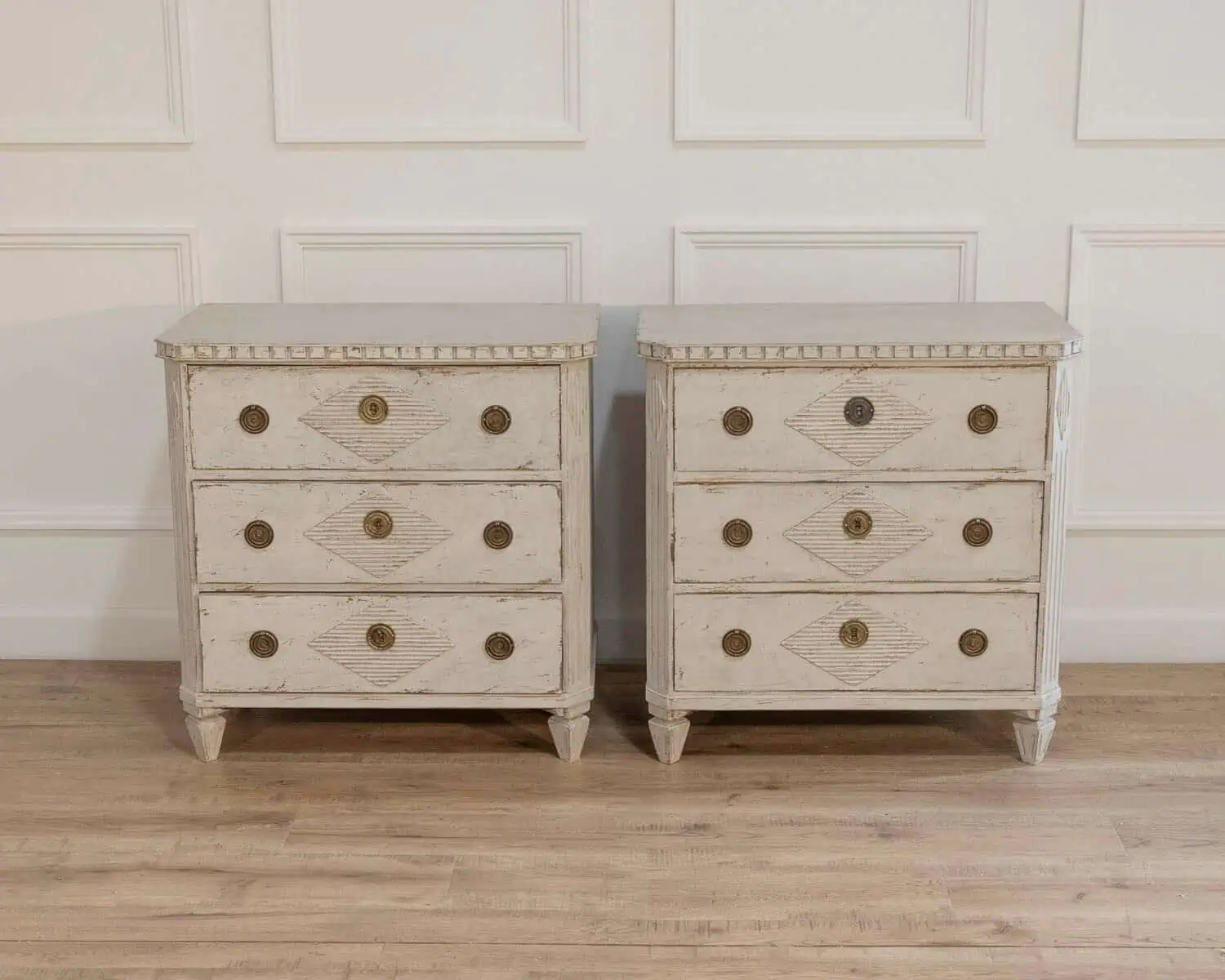 Pair of Gustavian style chests, ca. 100 years - JAA