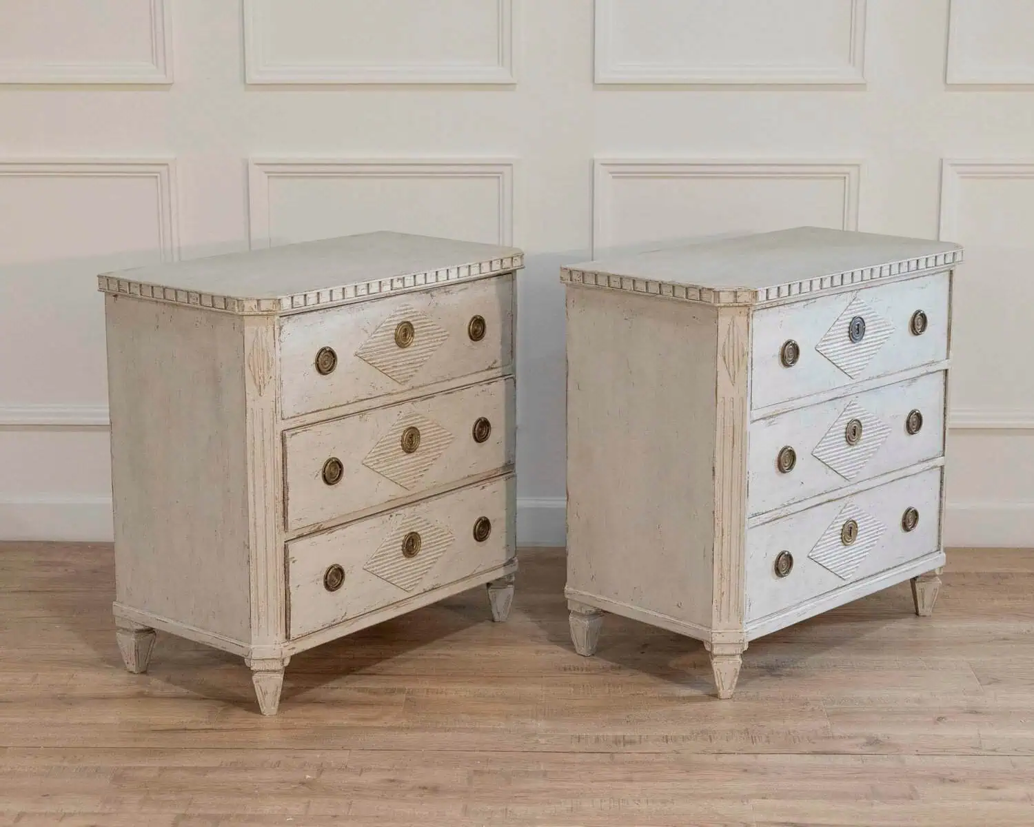 Pair of Gustavian style chests, ca. 100 years - JAA