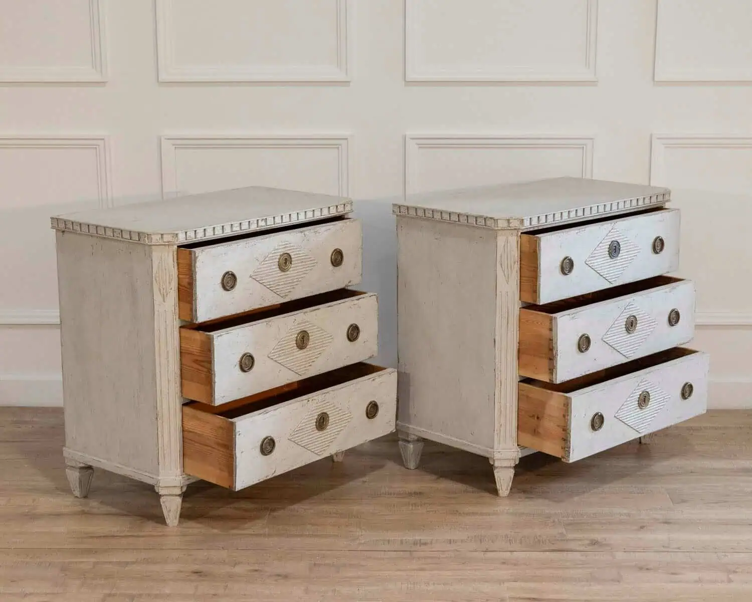 Pair of Gustavian style chests, ca. 100 years - JAA