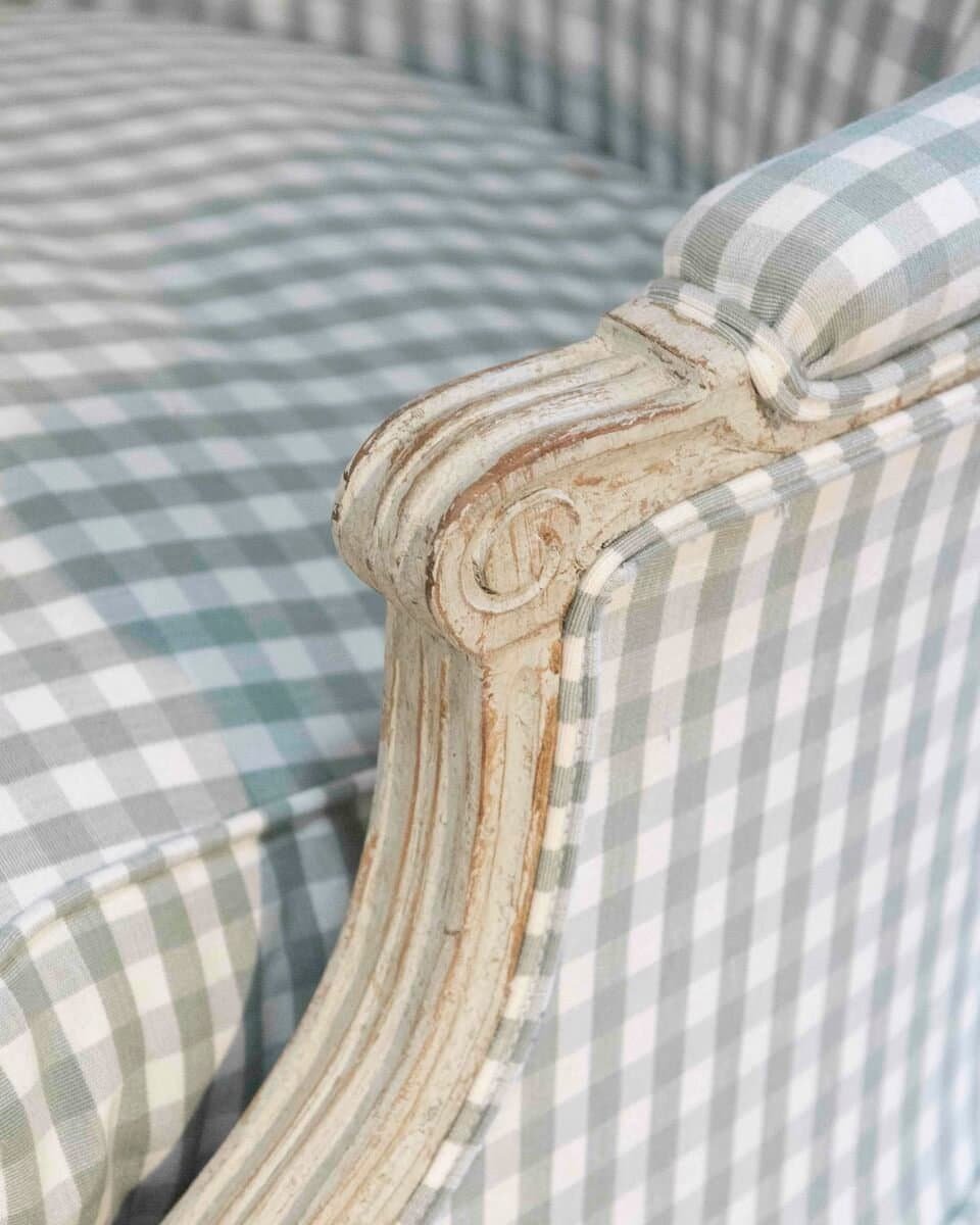 Pair of French Louis XVI Bergères, circa 1780 - JAA