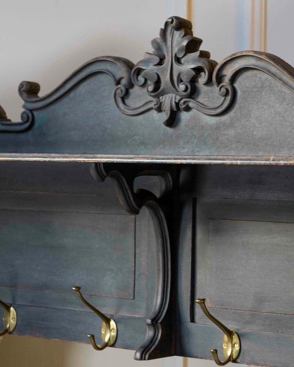 Beautifully antique decorated clothes hanger to hang on the wall - JAA