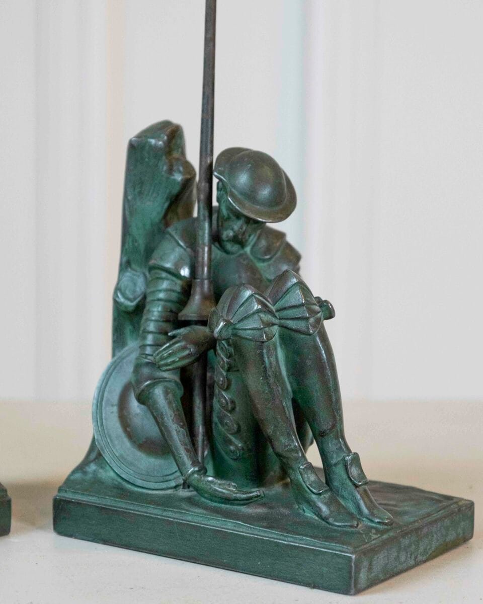 Pair Of Don Quixote And Sancho Panza Bookends. Art Deco Period - JAA