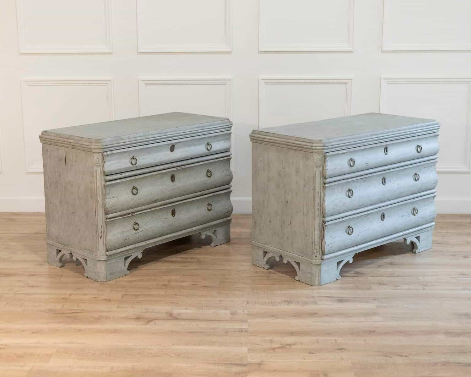 A Pair of 19th Century Swedish Chests - JAA