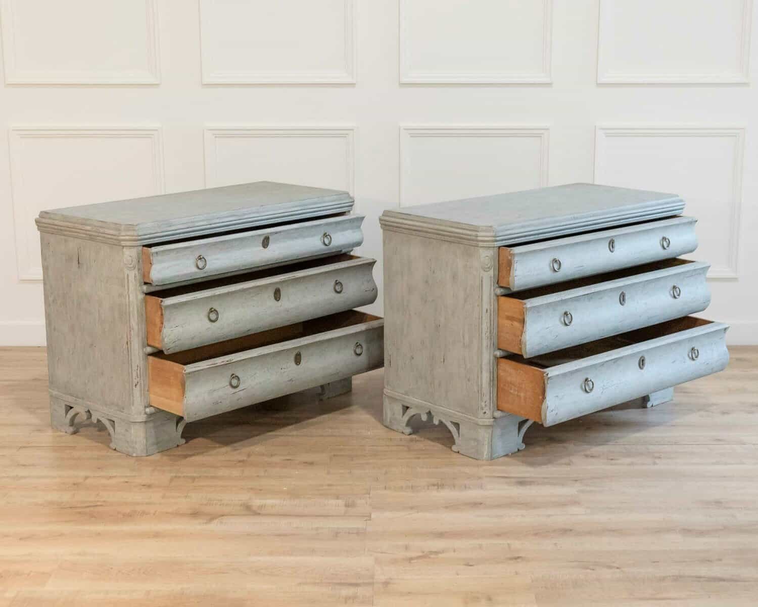 A Pair of 19th Century Swedish Chests - JAA