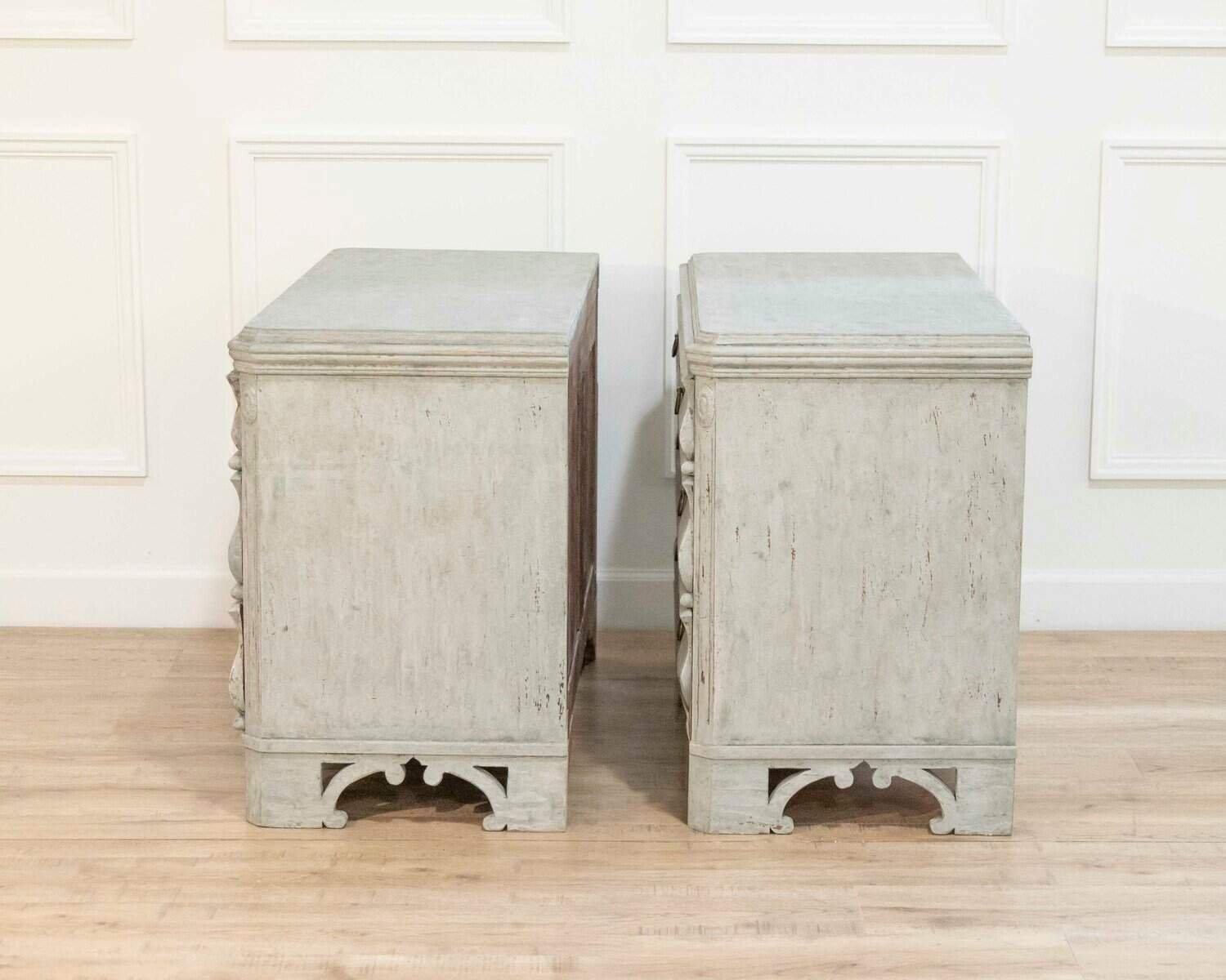 A Pair of 19th Century Swedish Chests - JAA