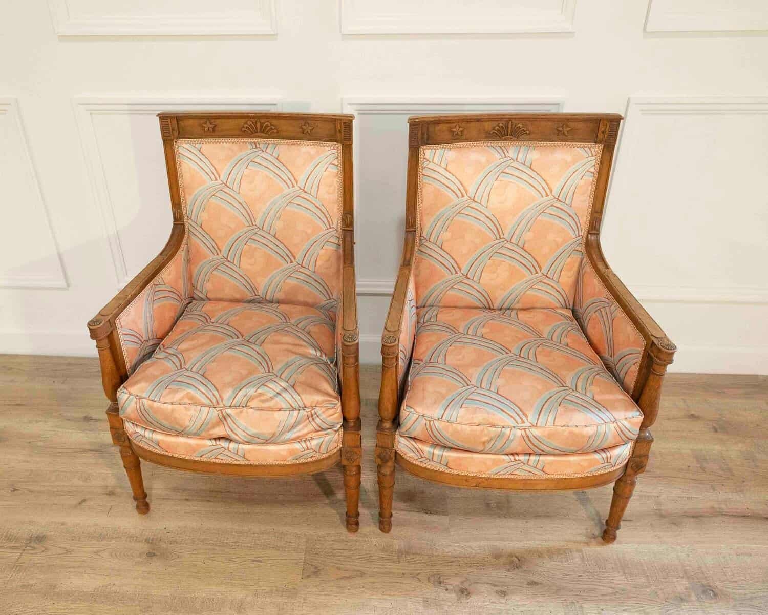 Pair of French bergères, circa 1830–1840 - JAA