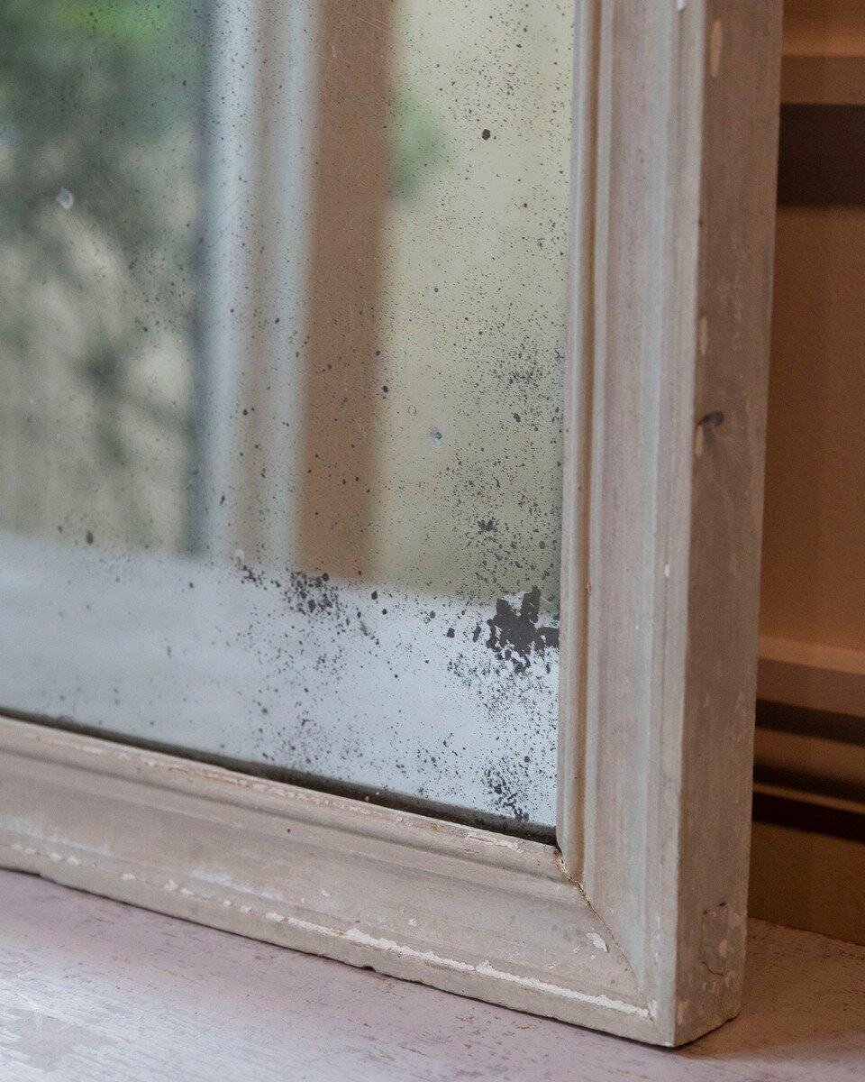 Louis XVI Trumeau Mirror in Original Paint with Mercury Glass, Late 18th–Early 19th Century - JAA