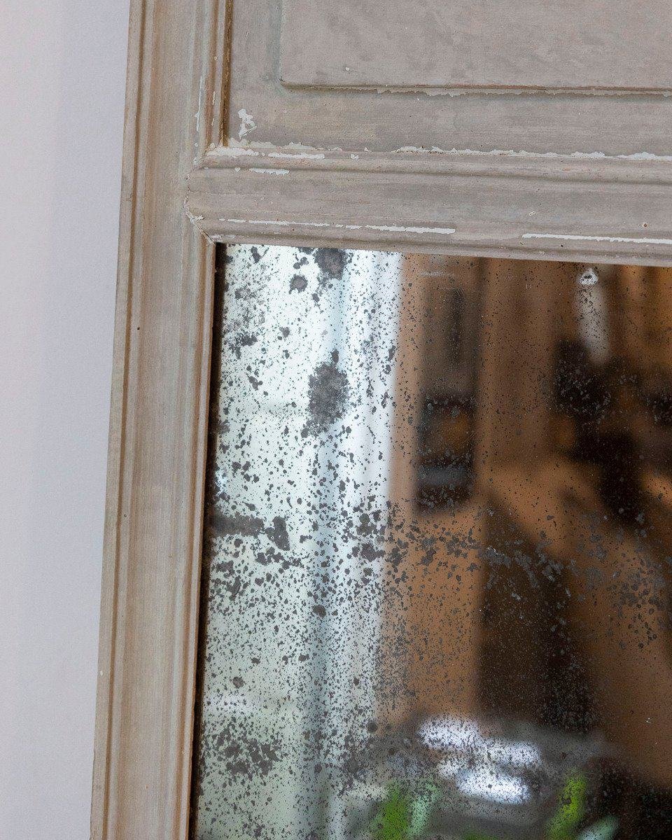 Louis XVI Trumeau Mirror in Original Paint with Mercury Glass, Late 18th–Early 19th Century - JAA