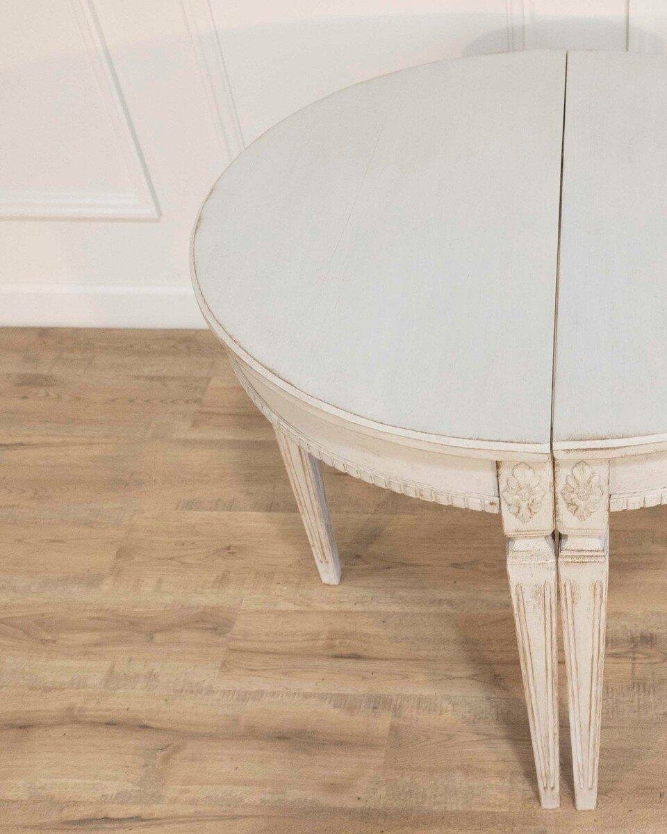 One Swedish Demi Lune Consoles Circa 1880 - JAA