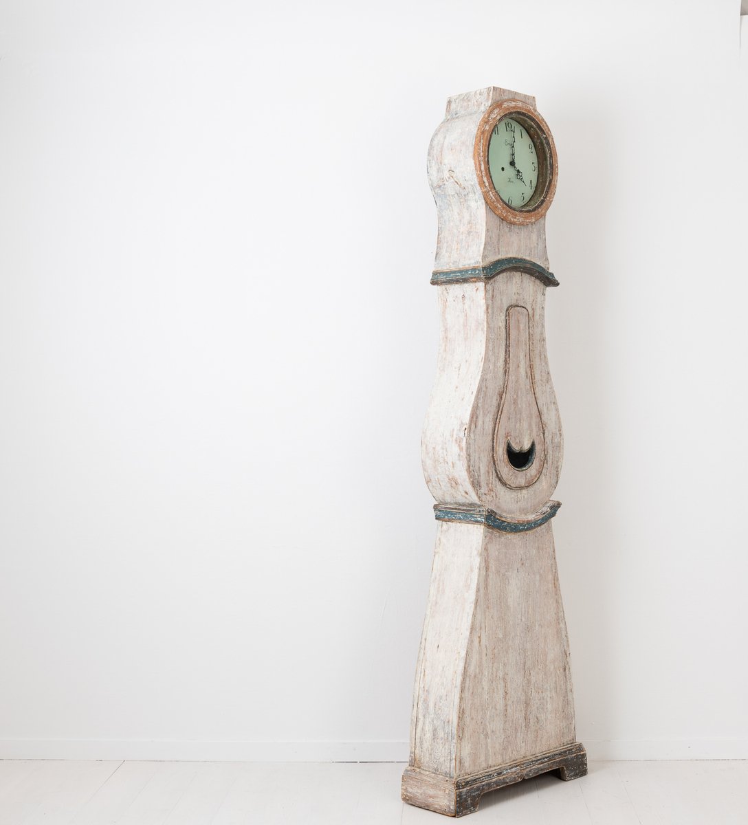 Swedish Long Case Clock Made in Painted Pine - JAA