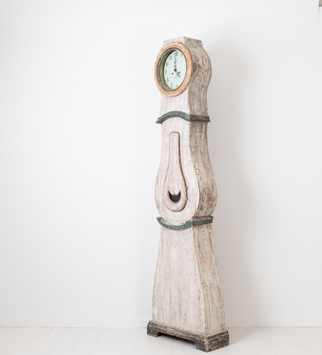 Swedish Long Case Clock Made in Painted Pine - JAA