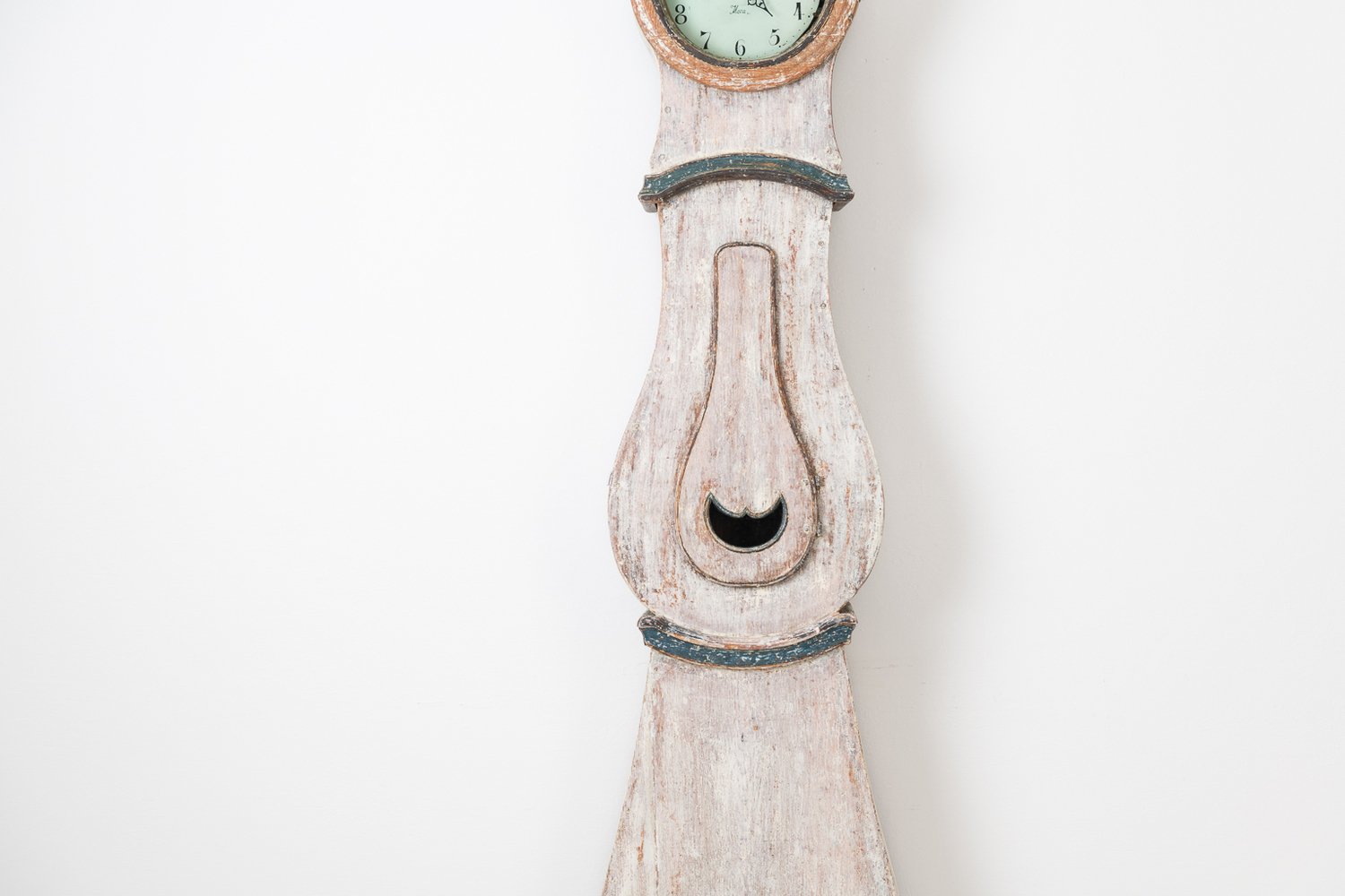 Swedish Long Case Clock Made in Painted Pine - JAA