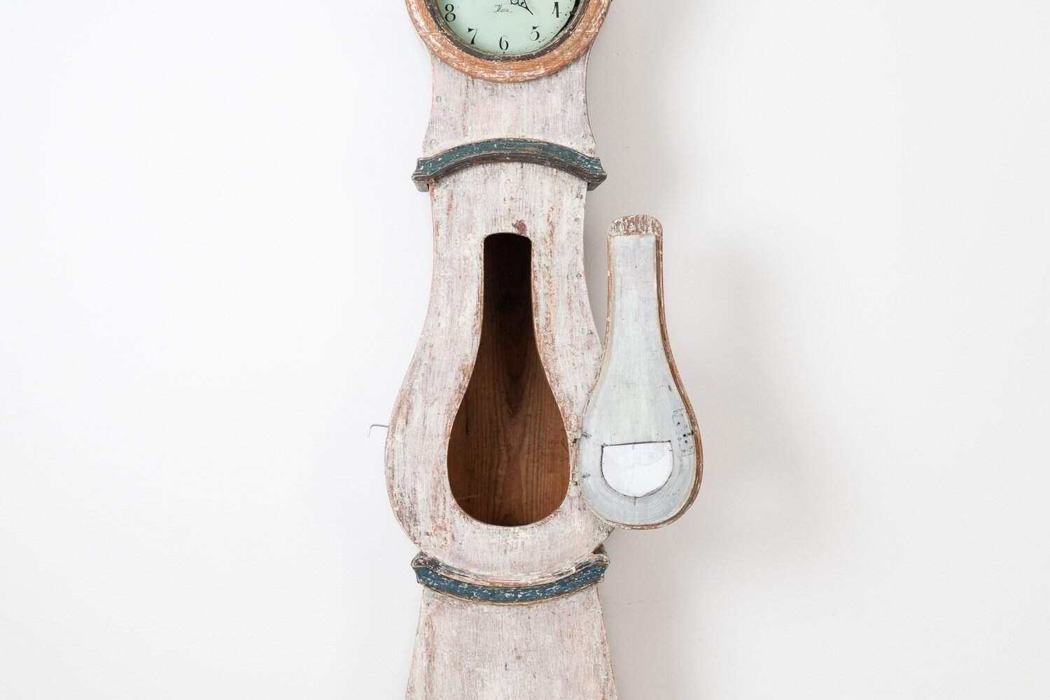 Swedish Long Case Clock Made in Painted Pine - JAA