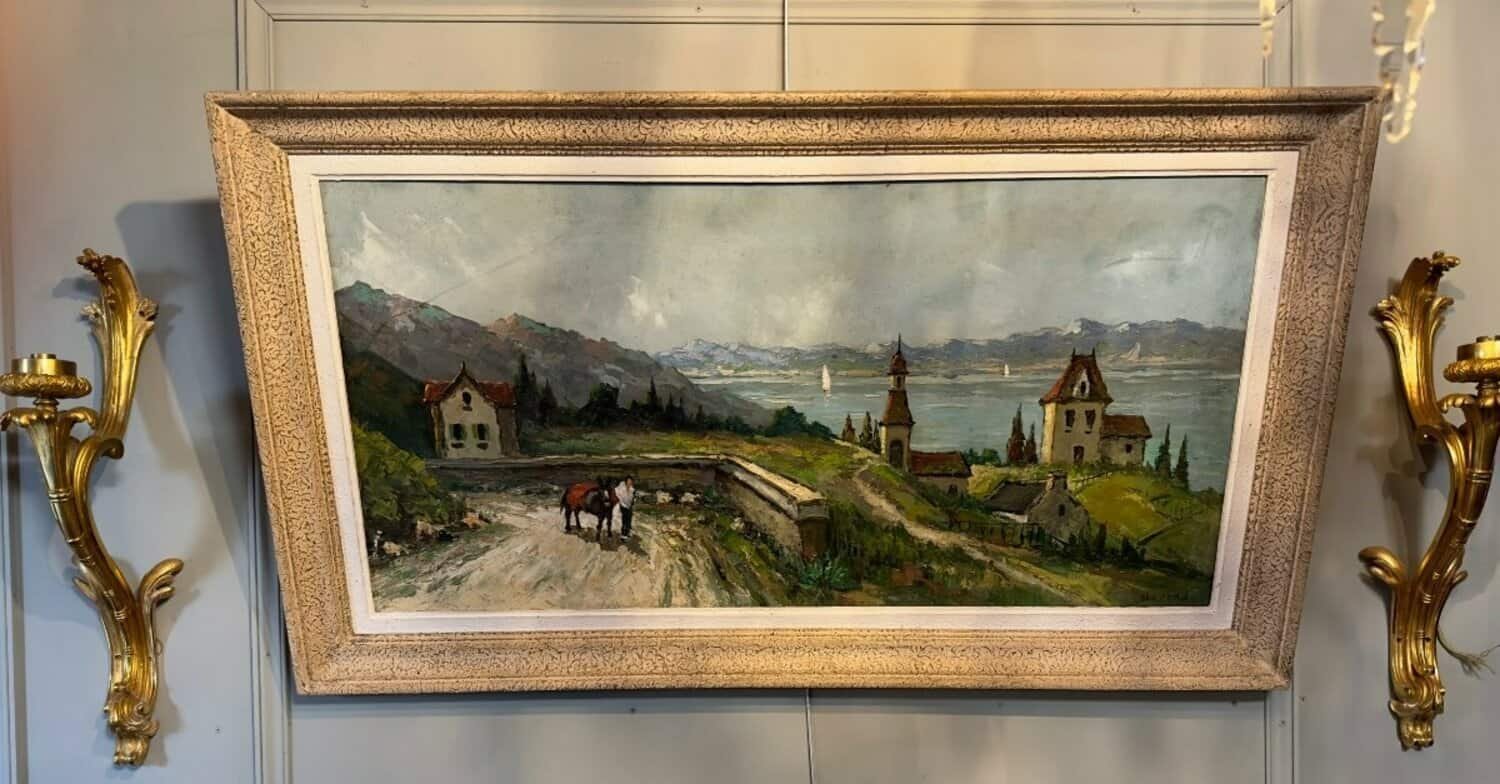 Oil On Canvas, Southern Landscape, Mid 20th Century. - JAA