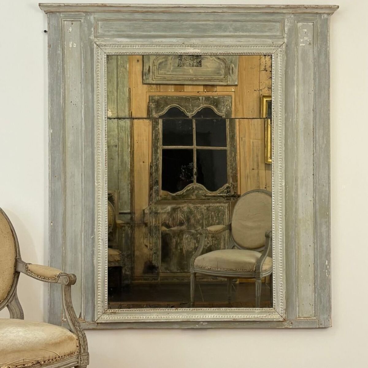 Louis XVI period wood paneling trumeau - JAA