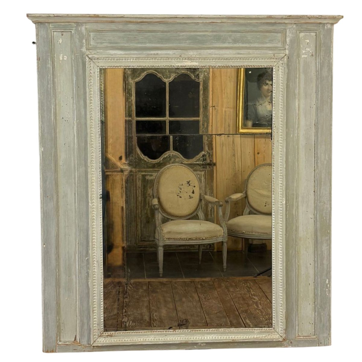 Louis XVI period wood paneling trumeau - JAA