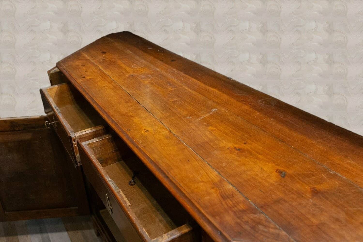 Early 19th Century Louis XVI Style Sideboard In Cherry Wood - JAA