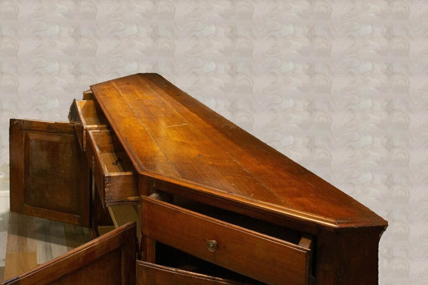 Early 19th Century Louis XVI Style Sideboard In Cherry Wood - JAA