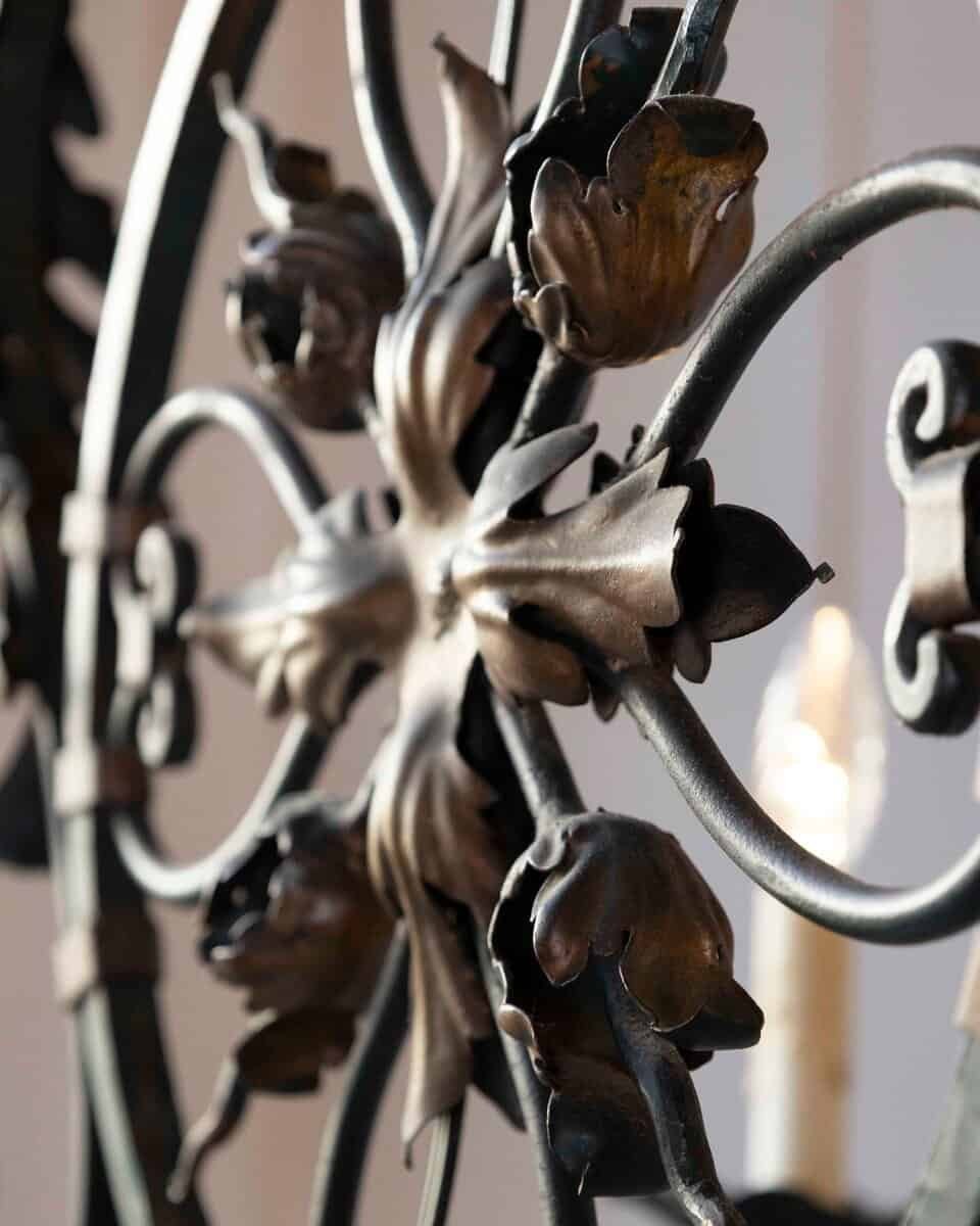 20th Century French Iron Chandelier - JAA