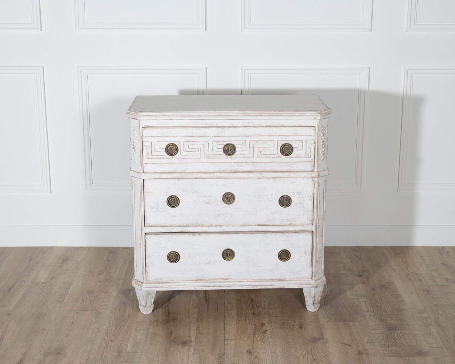 Rare Pair of Swedish Painted Chests, circa 1880 - JAA