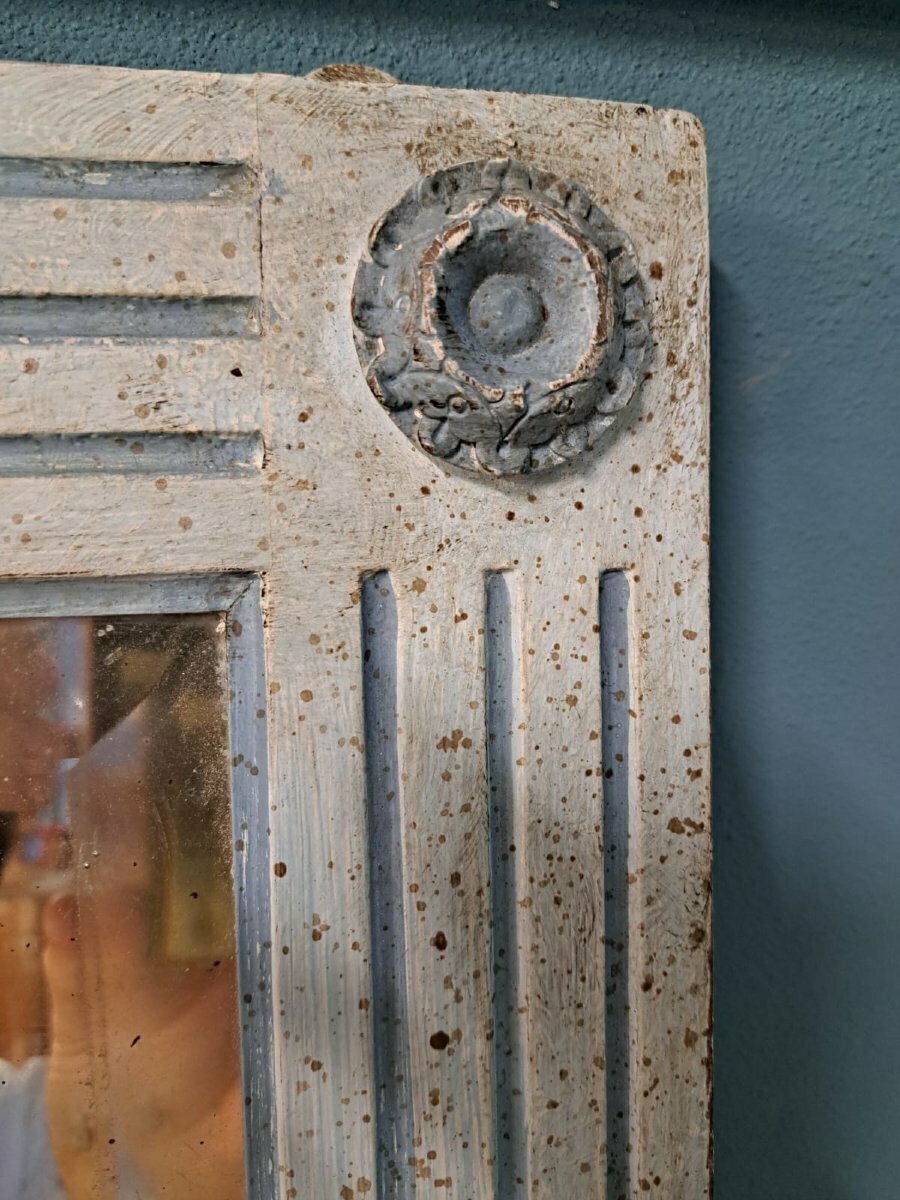 Large Painted Napoleon III Mirror - JAA