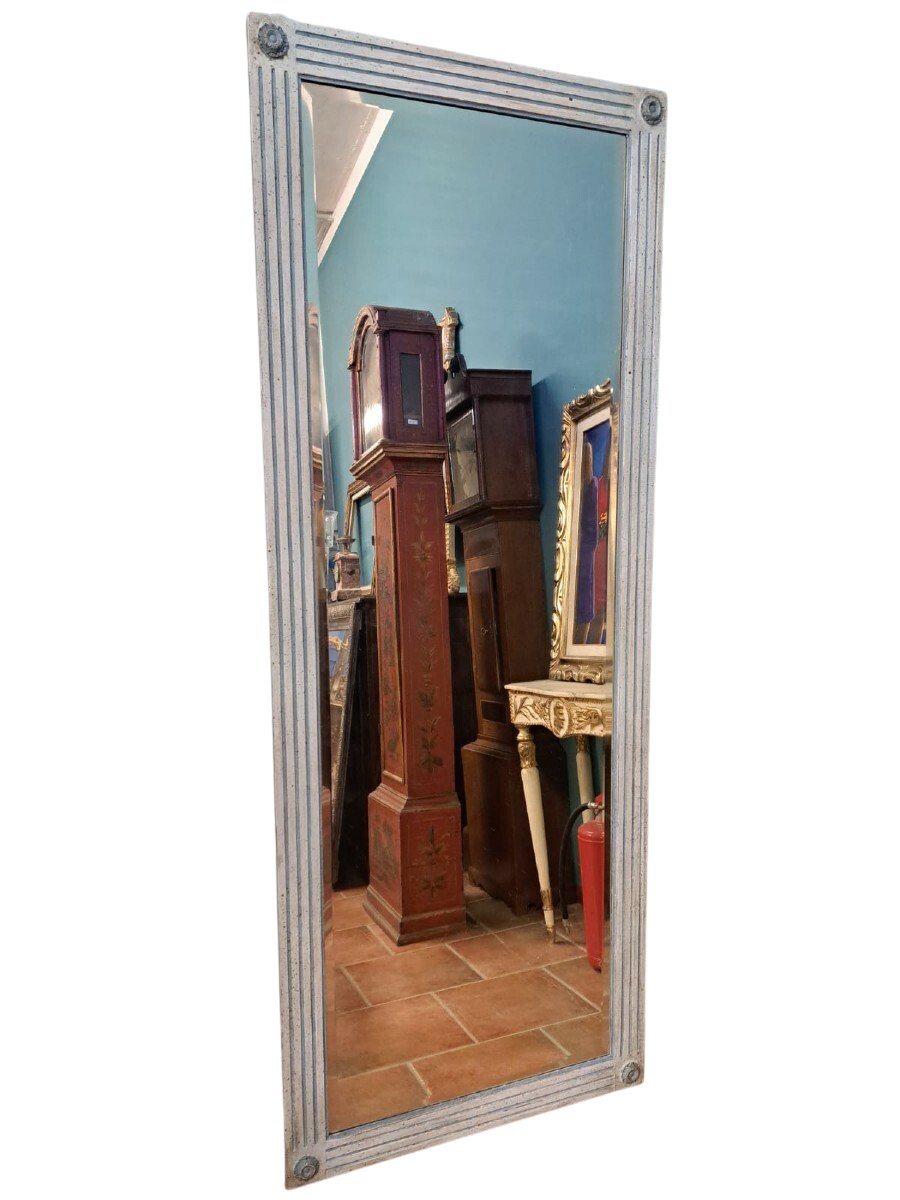 Large Painted Napoleon III Mirror - JAA