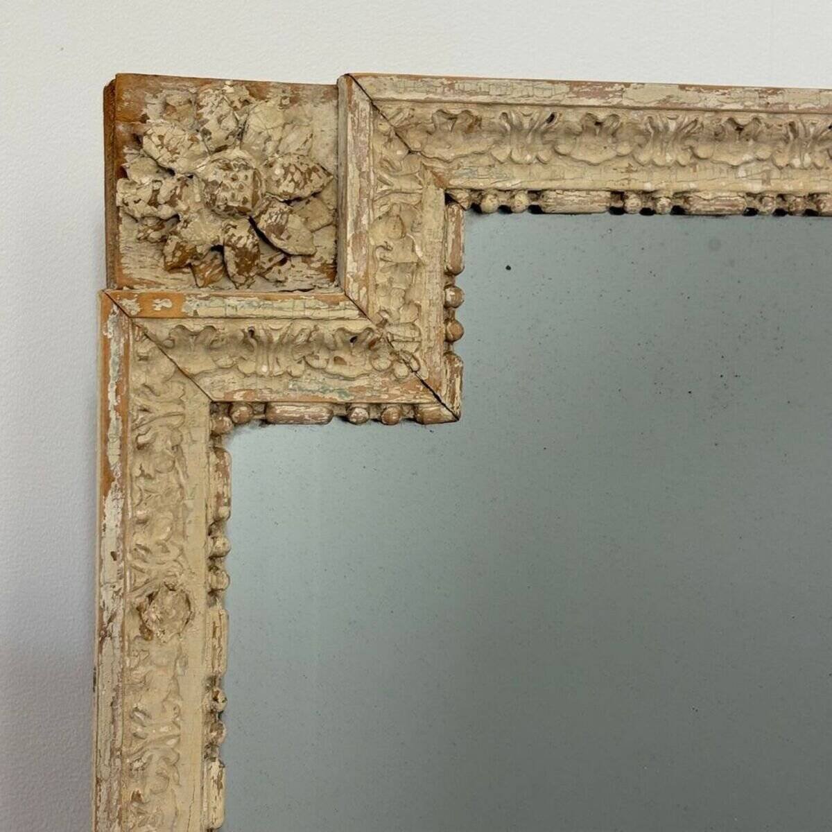 Louis XVI period wood panel mirror - JAA