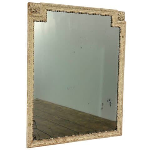 Louis XVI period wood panel mirror