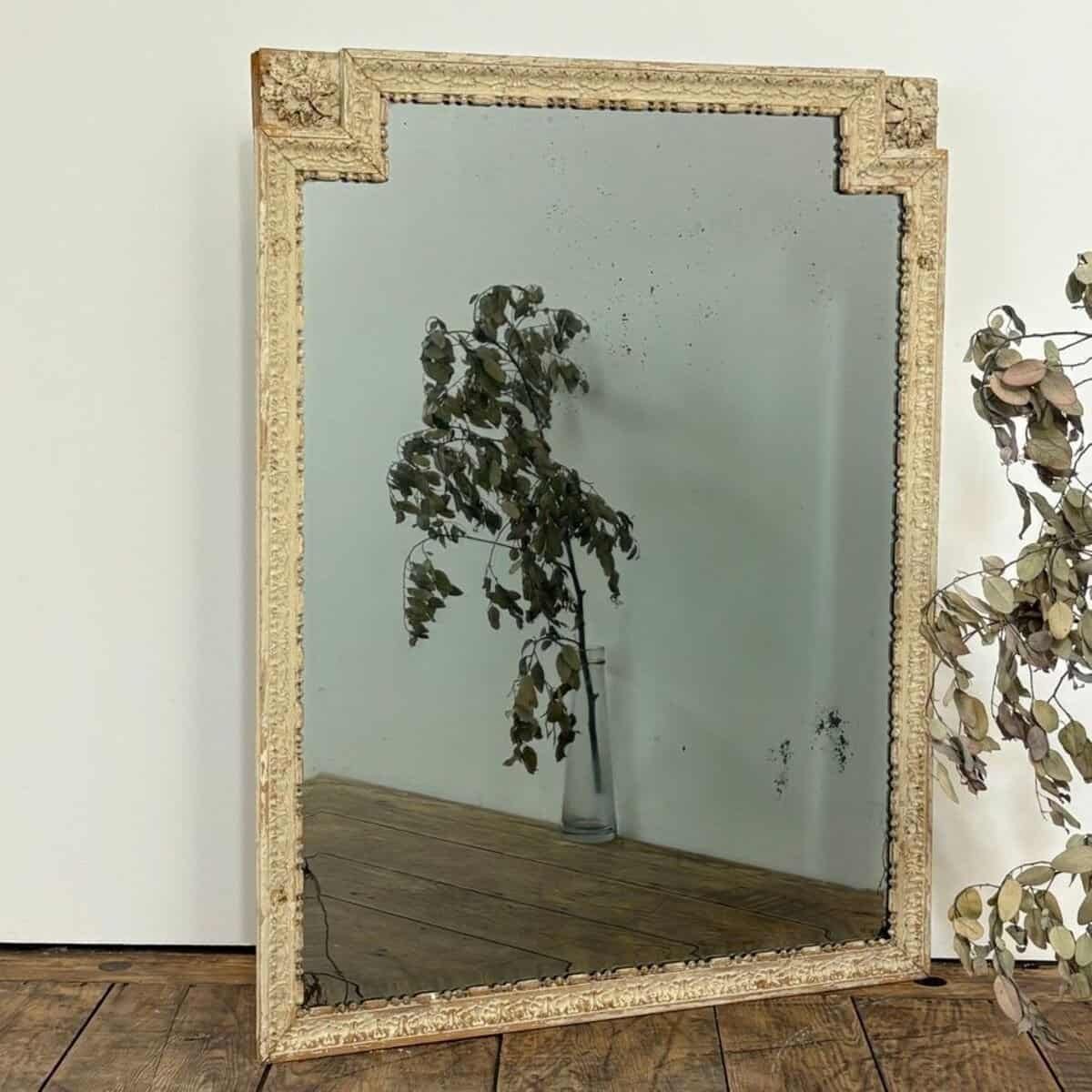 Louis XVI period wood panel mirror - JAA