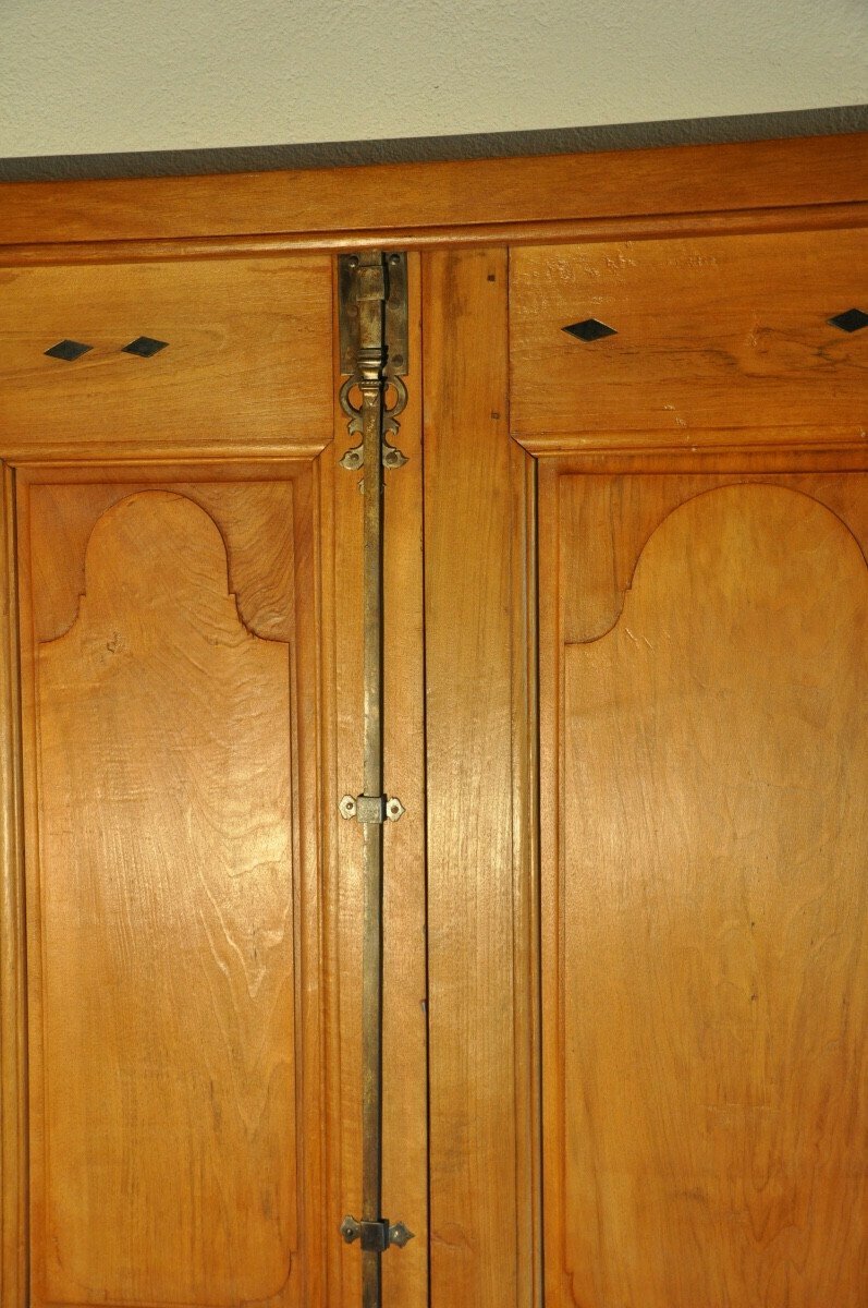 Antique Double-leaf Communicating Door In Double-sided Walnut, 19th Century - JAA