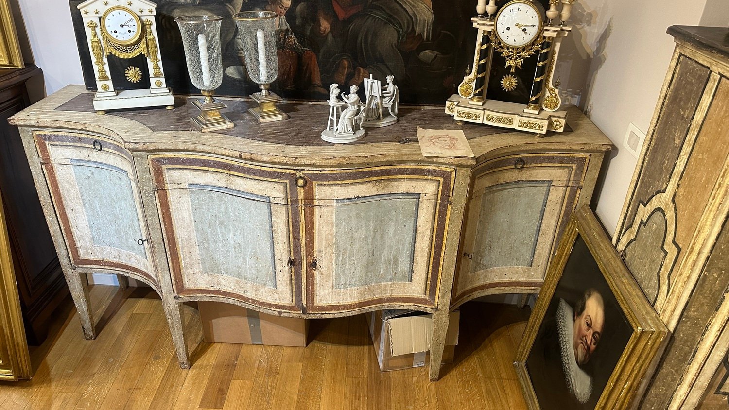 Pair of Mid-19th Century Neoclassic-style Lacquered Sideboards - Priced Individually - JAA