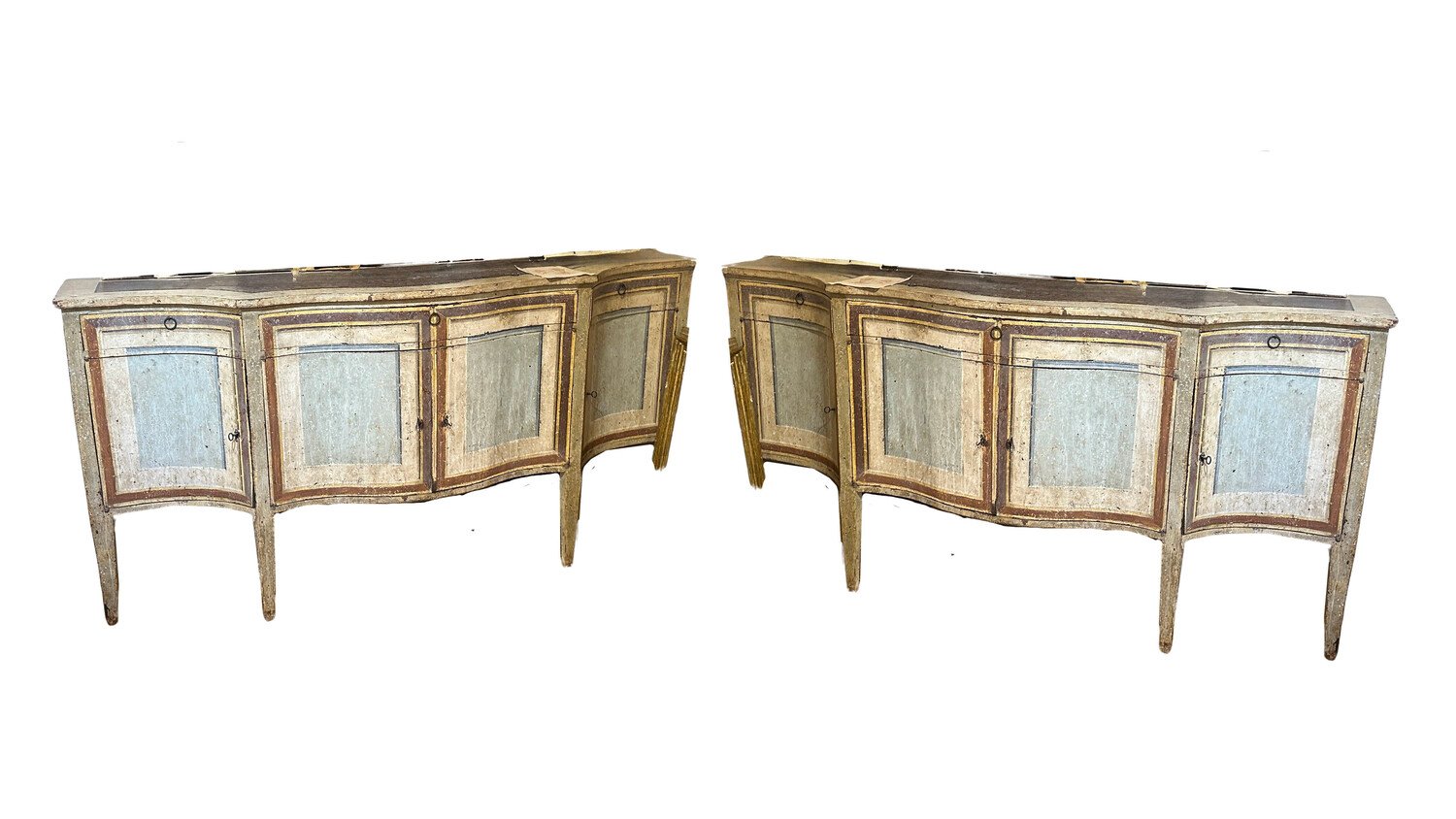 Pair of Mid-19th Century Neoclassic-style Lacquered Sideboards - Priced Individually - JAA
